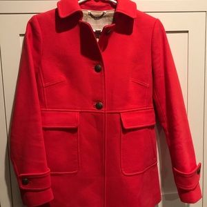 Gorgeous Banana Republic red peacoat